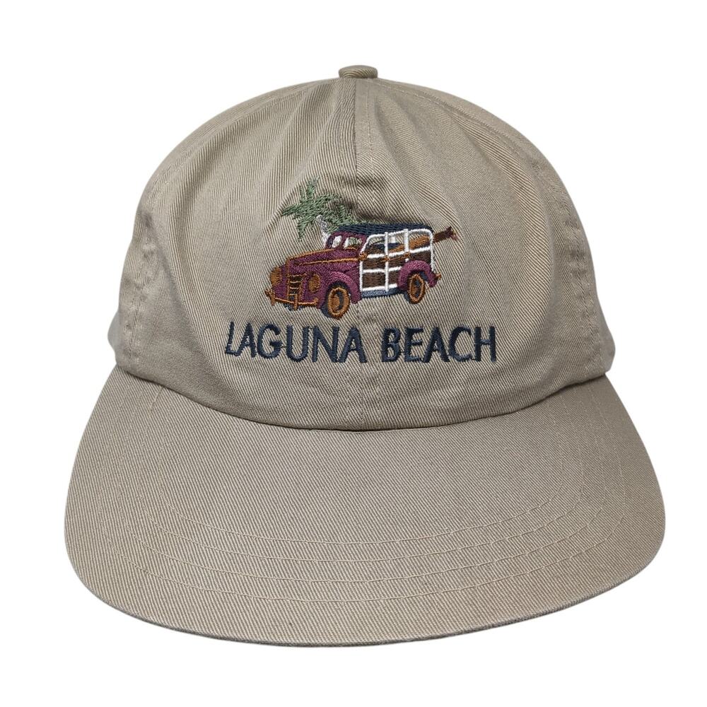 Laguna Beach Slideback Hat Brown One Size Adjustable Solid Camp David